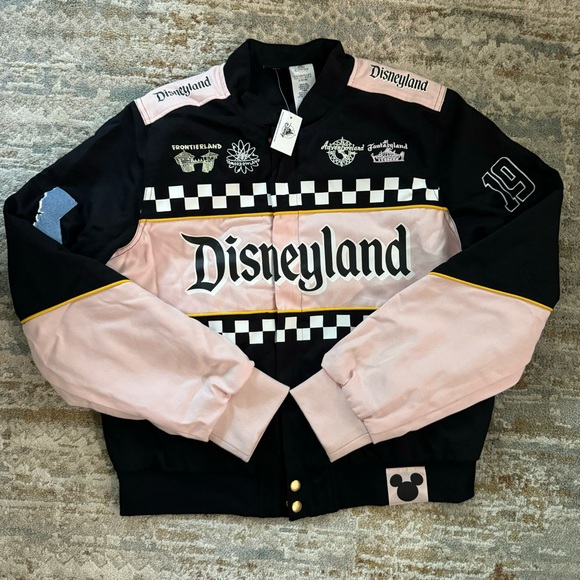 Disneyland Racing Jacket Disney Castle Princess Varsity NWT - Picture 3 of 11